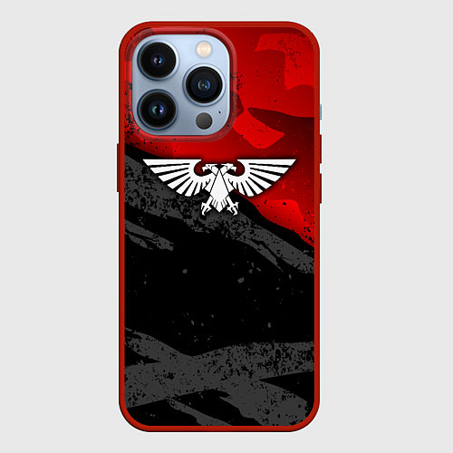 Чехол iPhone 13 Pro Вархаммер - аквила красный / 3D-Красный – фото 1