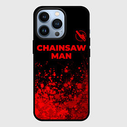 Чехол для iPhone 13 Pro Chainsaw Man - red gradient посередине, цвет: 3D-черный