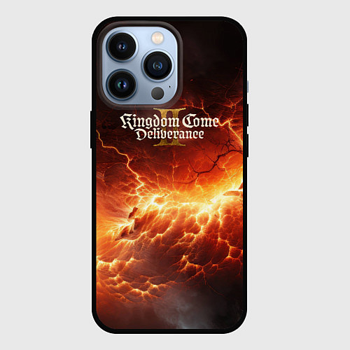 Чехол iPhone 13 Pro Kingdom Come Deliverance 2 logo / 3D-Черный – фото 1
