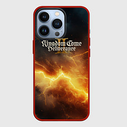 Чехол для iPhone 13 Pro Logo Kingdom Come Deliverance 2, цвет: 3D-красный