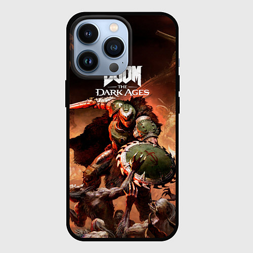 Чехол iPhone 13 Pro Doom slayer Doom the dark ages / 3D-Черный – фото 1