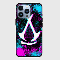 Чехол iPhone 13 Pro Assassins creed shadows - neon color