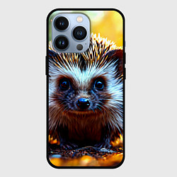 Чехол для iPhone 13 Pro Ёжик в искрах, цвет: 3D-черный