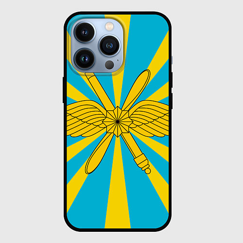 Чехол iPhone 13 Pro Воздушно-космические силы / 3D-Черный – фото 1