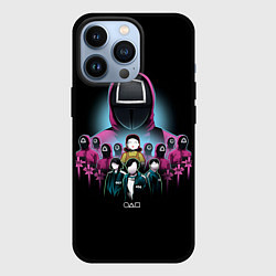 Чехол для iPhone 13 Pro Персонажи в Sguid game, цвет: 3D-черный