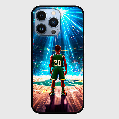 Чехол iPhone 13 Pro Двадцатый из Бостон Селтикс / 3D-Черный – фото 1