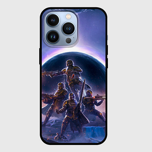 Чехол iPhone 13 Pro Предзнаменования тирании Helldivers 2 / 3D-Черный – фото 1