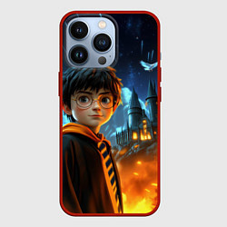 Чехол для iPhone 13 Pro Гарри Поттер замок в небе, цвет: 3D-красный