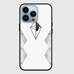 Чехол для iPhone 13 Pro No Mans Sky white poly, цвет: 3D-черный