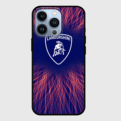 Чехол для iPhone 13 Pro Lamborghini red energy, цвет: 3D-черный