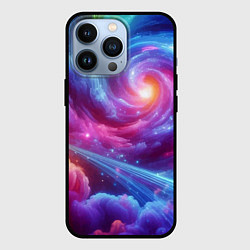 Чехол для iPhone 13 Pro Neon space fantasy, цвет: 3D-черный