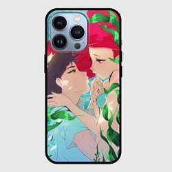 Чехол для iPhone 13 Pro Парень и русалочка, цвет: 3D-черный