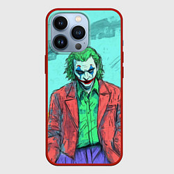 Чехол для iPhone 13 Pro Джокер в красном костюме, цвет: 3D-красный