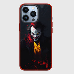 Чехол для iPhone 13 Pro Джокер в красной краске, цвет: 3D-красный