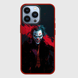 Чехол для iPhone 13 Pro Джокер и красная полоса краски, цвет: 3D-красный