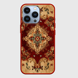 Чехол для iPhone 13 Pro Классический ковер - текстура, цвет: 3D-красный