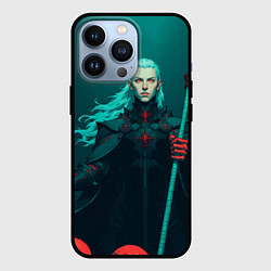 Чехол для iPhone 13 Pro Седовласый некромант, цвет: 3D-черный