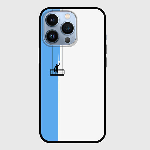 Чехол iPhone 13 Pro Моляр красит стену / 3D-Черный – фото 1