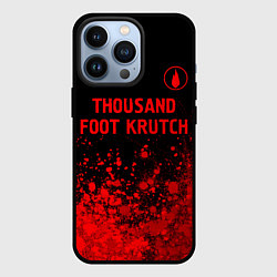 Чехол для iPhone 13 Pro Thousand Foot Krutch - red gradient посередине, цвет: 3D-черный