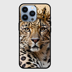 Чехол для iPhone 13 Pro Королевский леопард, цвет: 3D-черный