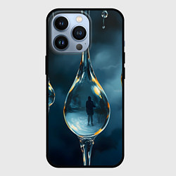 Чехол для iPhone 13 Pro Люди в каплях, цвет: 3D-черный