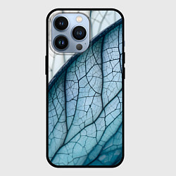 Чехол для iPhone 13 Pro Листья с прожилками, цвет: 3D-черный