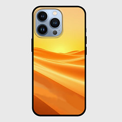Чехол для iPhone 13 Pro Золотые пески, цвет: 3D-черный