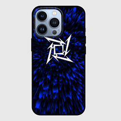 Чехол для iPhone 13 Pro Metallica blue energy, цвет: 3D-черный