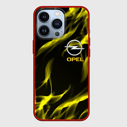 Чехол для iPhone 13 Pro Opel огненный стиль, цвет: 3D-красный