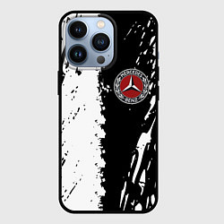 Чехол для iPhone 13 Pro Mercedes краски текстура, цвет: 3D-черный