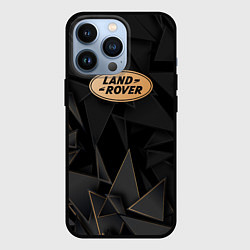 Чехол для iPhone 13 Pro Land Rover golden poly, цвет: 3D-черный