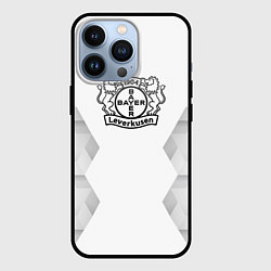 Чехол для iPhone 13 Pro Bayer 04 white poly, цвет: 3D-черный