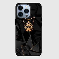 Чехол для iPhone 13 Pro Kuromi golden poly, цвет: 3D-черный