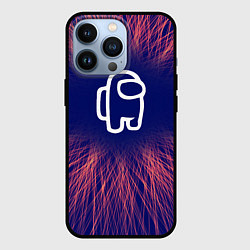 Чехол для iPhone 13 Pro Among Us red energy, цвет: 3D-черный