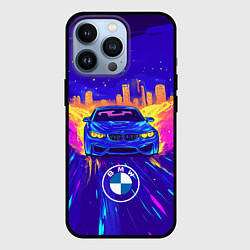 Чехол для iPhone 13 Pro Синий БМВ, цвет: 3D-черный