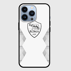 Чехол для iPhone 13 Pro Roma white poly, цвет: 3D-черный