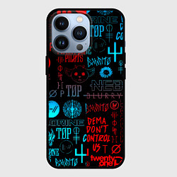 Чехол для iPhone 13 Pro Twenty one pilots rock pattern, цвет: 3D-черный
