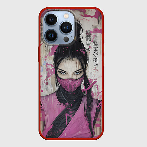 Чехол iPhone 13 Pro Милина в японском стиле / 3D-Красный – фото 1