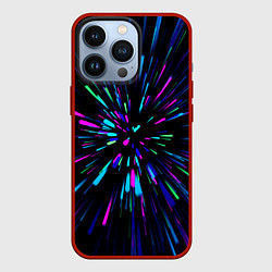 Чехол для iPhone 13 Pro Neon rods, цвет: 3D-красный