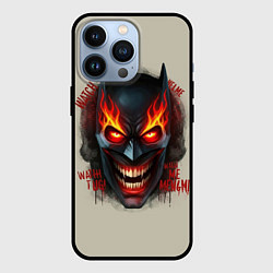 Чехол для iPhone 13 Pro Огенный Бэтмент, цвет: 3D-черный