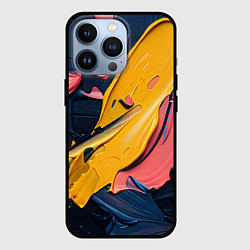 Чехол для iPhone 13 Pro Мазки акриловой краски, цвет: 3D-черный