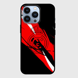 Чехол для iPhone 13 Pro Real Madrid текстура, цвет: 3D-черный
