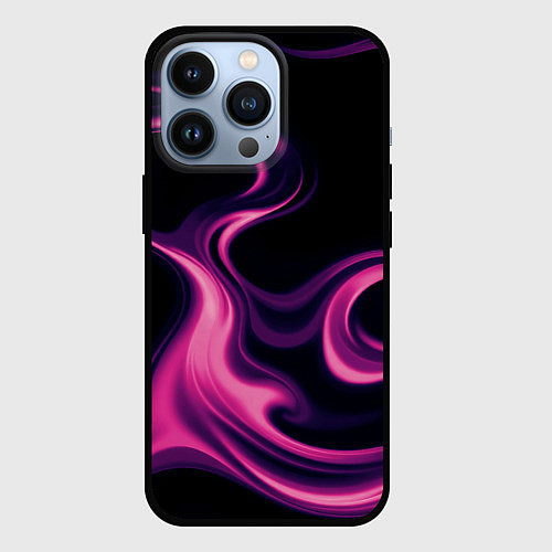 Чехол iPhone 13 Pro Color pink smoke / 3D-Черный – фото 1