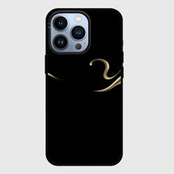 Чехол для iPhone 13 Pro Color yellow abstraction, цвет: 3D-черный