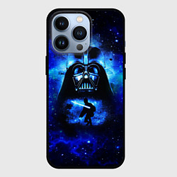Чехол для iPhone 13 Pro Дарт вейдер и люк, цвет: 3D-черный