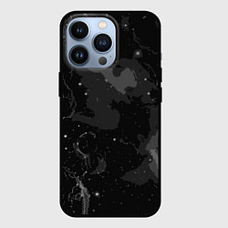 Чехол для iPhone 13 Pro Угольный серый простой абстрактный, цвет: 3D-черный