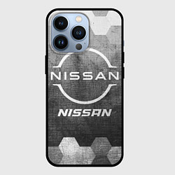 Чехол для iPhone 13 Pro Nissan - grey gradient, цвет: 3D-черный