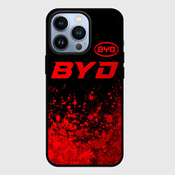 Чехол iPhone 13 Pro BYD - red gradient посередине