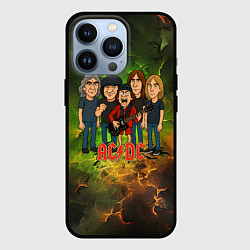 Чехол iPhone 13 Pro Карикатура грууппы ACDC