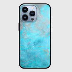 Чехол iPhone 13 Pro Абстракция - light blue sea surface